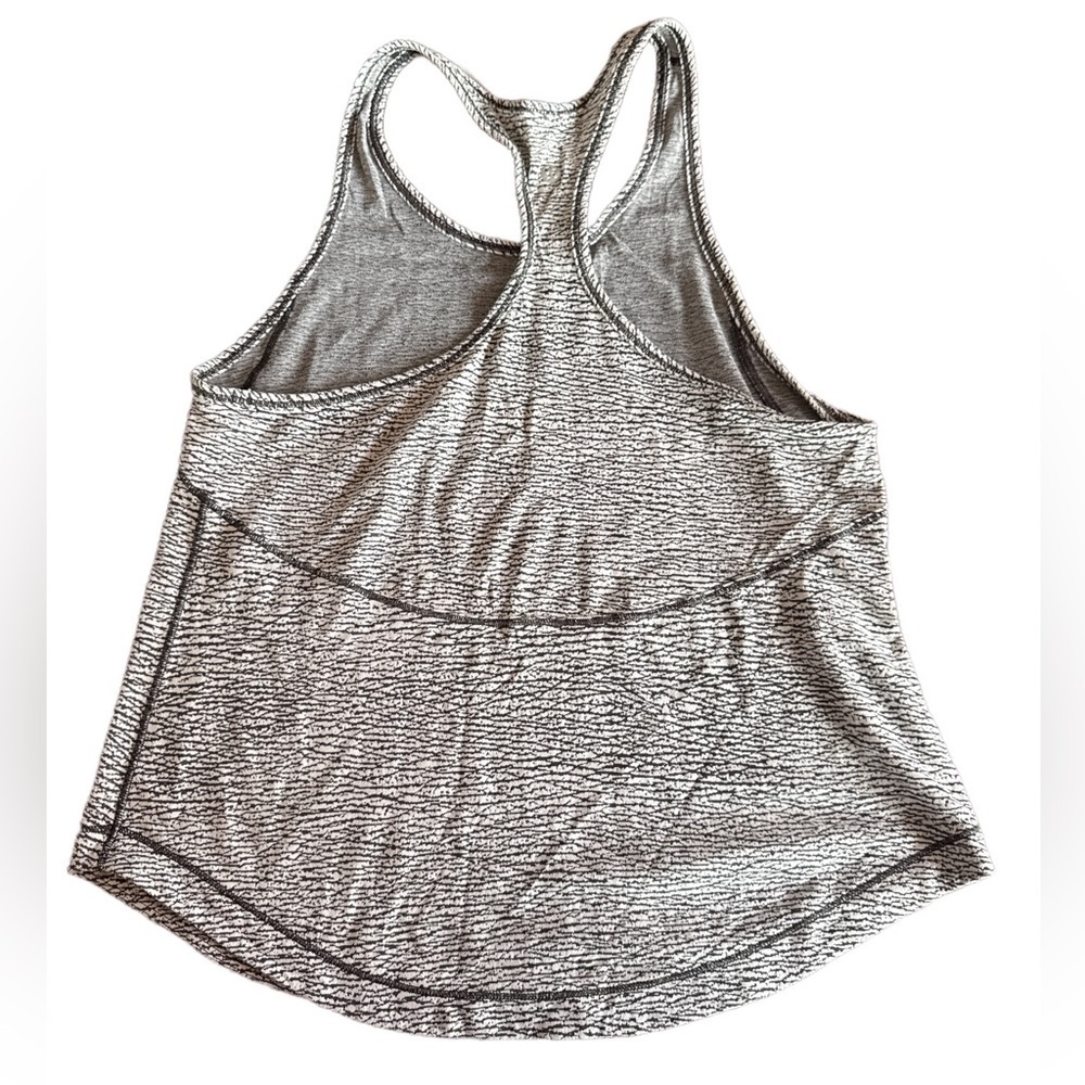 Lululemon Long Distance Racerback Tank Black White 6/8 - Picture 2 of 3